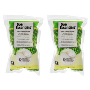 Cotton Rounds - 2.25 - Pack of 2 BY Spa Essentials Women 80 Count Cotton Pads